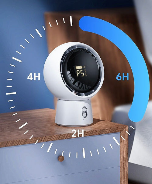 Mini Portable Bladeless Air Circulating Table Fan -5000mAh