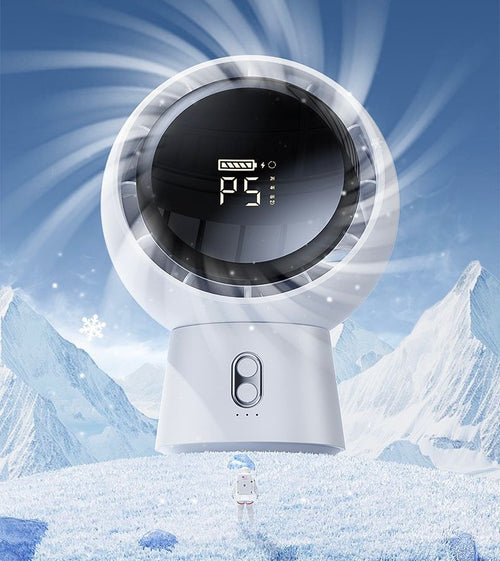 Mini Portable Bladeless Air Circulating Table Fan -5000mAh