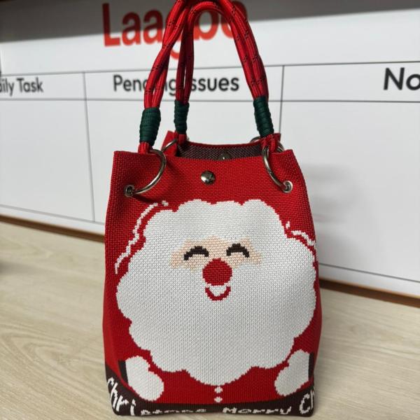 Cartoon Striped Tote Bag