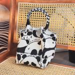 Cartoon Striped Tote Bag