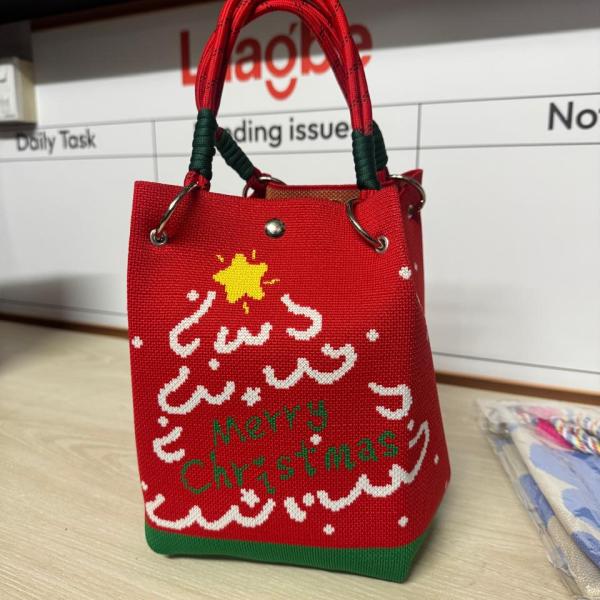Cartoon Striped Tote Bag