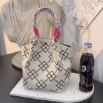 Cartoon Striped Tote Bag