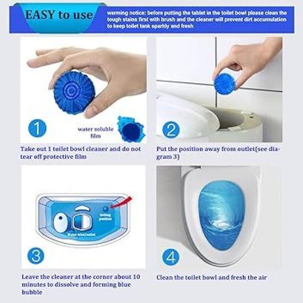 Generic Automatic Blue Bubble Toilet Cleaner