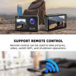 SJ8 Dual Screen Action Camera 4K 30FPS 20MP Waterproof Wi-Fi Night Vision 2.33 Inch Touch Screen Sports Camera