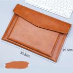 Premium PU Leather A4 Document Folder with Magnetic Closure