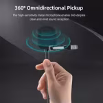 SJCAM Sports Camera Clip-on Microphone Lapel Mic Plug-and Play Pickup Noise Reduction External Microphone for SJCAM SJ20/C200PRO