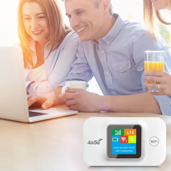 MF687 3000mah LTE Portable Pocket Router With A 3000mah Battery That Provides Wireless Internet Access Using An LTE SIM Card.