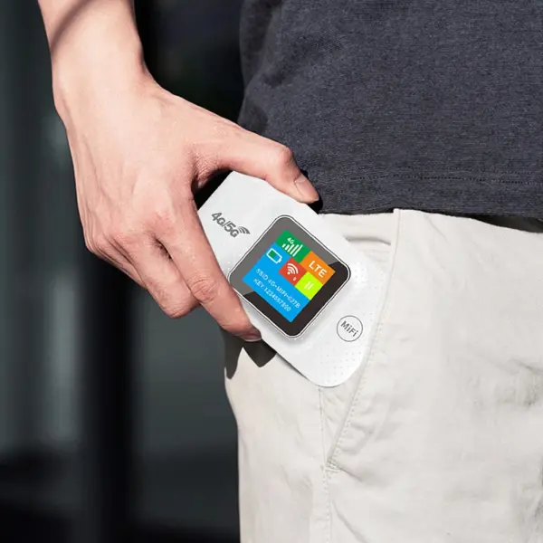 MF687 3000mah LTE Portable Pocket Router With A 3000mah Battery That Provides Wireless Internet Access Using An LTE SIM Card.